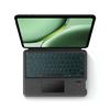 Compatible OPPO Pad3 Pro 12.1" Split Screen Bluetooth Keyboard Leather Case with Backlit Touch