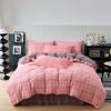 New Cotton Quilt Cover Plaid Yarn-dyed Washed Single Douvet Bed 160x210 220x240 Skin Friendly Comfortable Large Size Bedding