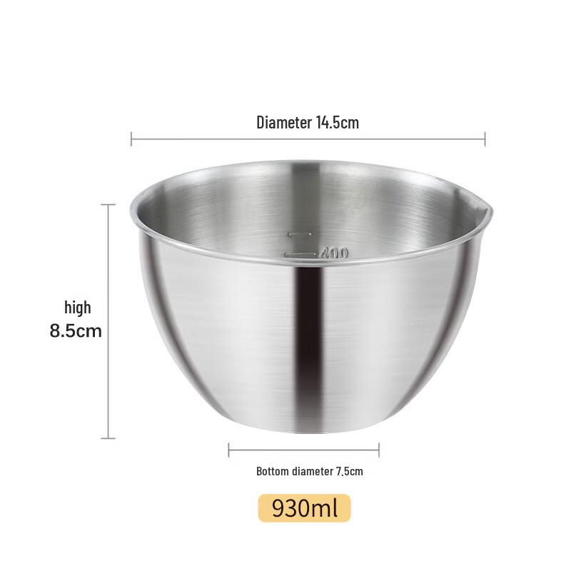 Wutuo Stainless Steel Measuring Prep Bowl Set