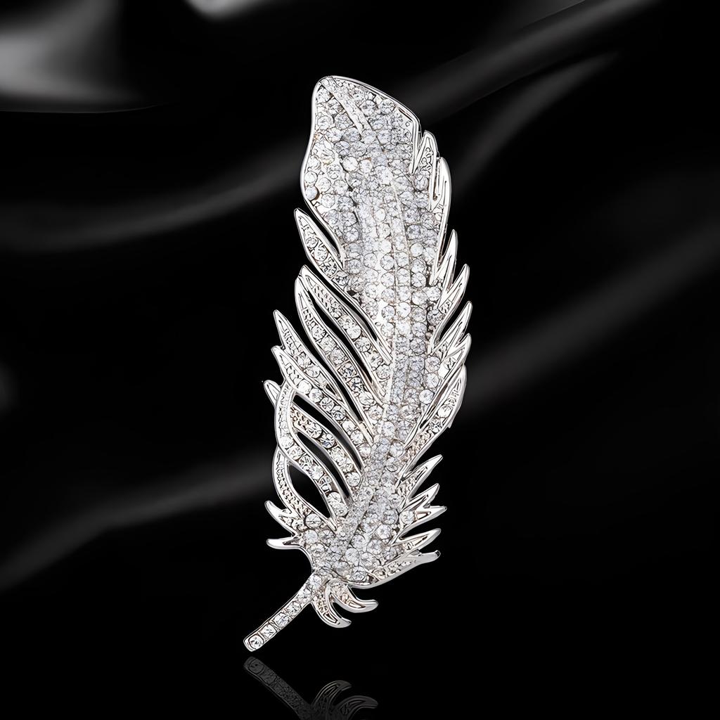 Angel Wings Exquisite Elegance Women's Feather Brooch Temperament Versatile Accessories Suit Coat Pin Button Corsage