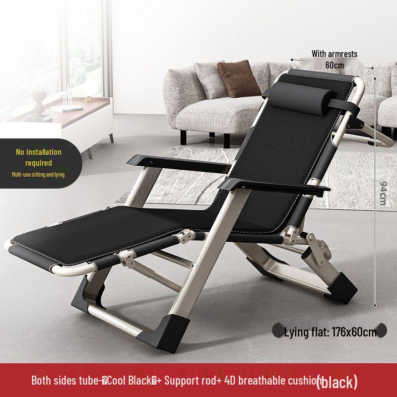 Reclining Foldable Lounge Chair for Napping, Office, or Home Use