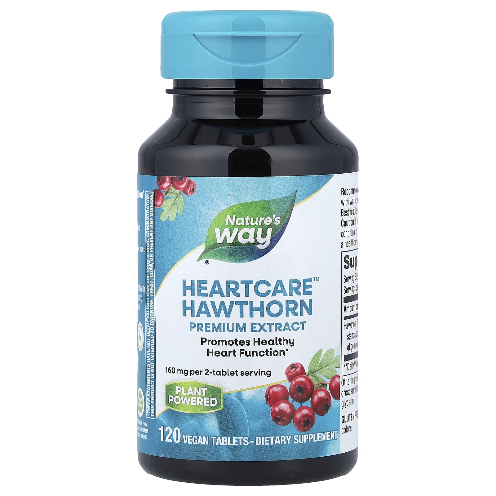 

Nature S Way, Heartcare™, Hawthorn, Vegan Tablets, 120 Tablets (80Mg Each)