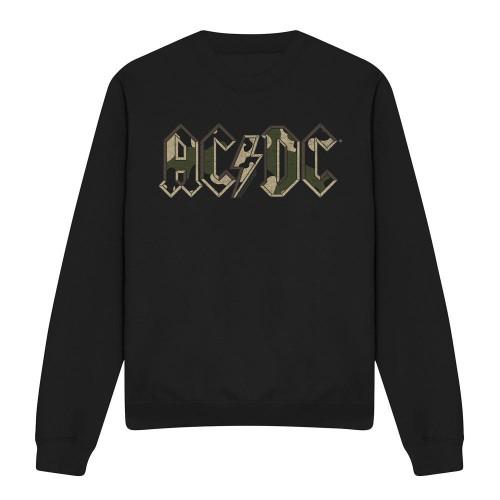 AC/DC Unisex Adult Camo Logo Sweatshirt