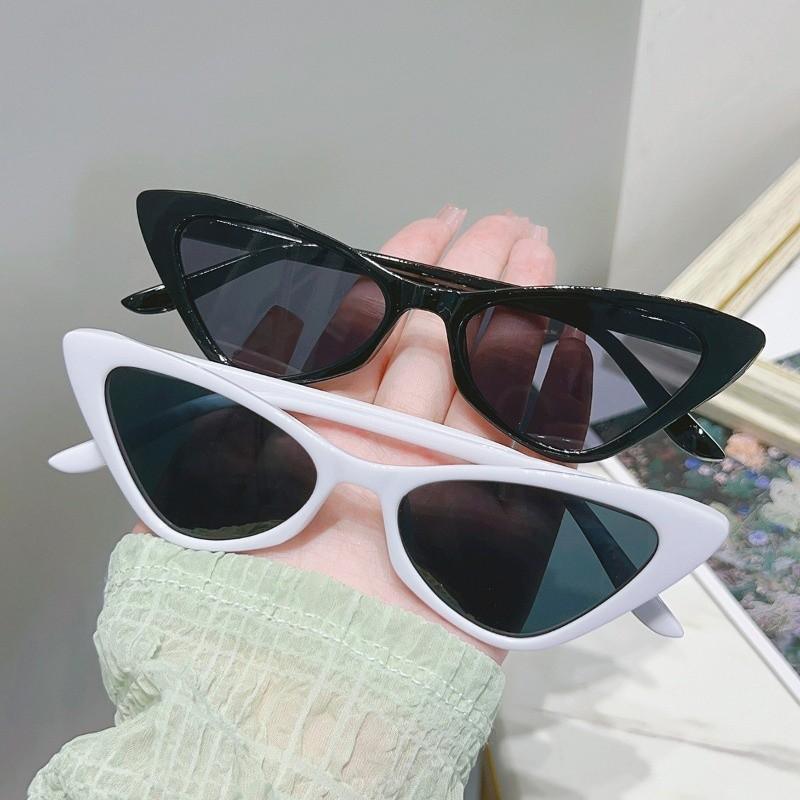 2pcs Cat Eye Sunglasses Versatile Fashion Sunglasses Street Po Personalized Sunglasses