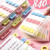 Sticky Notes and Index Tabs: Convenient Label Stickers and Small Strip Markers