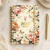 Lay Flat 180° Coil Diary Book Metal Corner Protector Spiral Notebook  For Goal Tracking