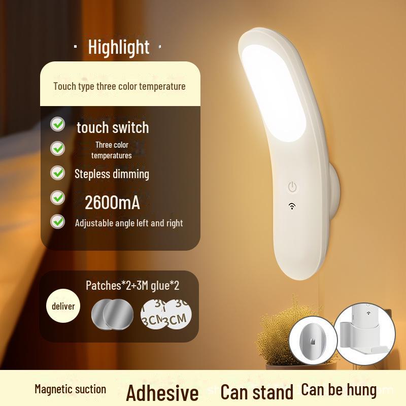 

Перезаряжаемый ночник для защиты глаз с дистанционным управлением — идеально подходит для сна матери и ребенка, магнитный светодиод для гардероба и украшения прикроватной тумбочки.