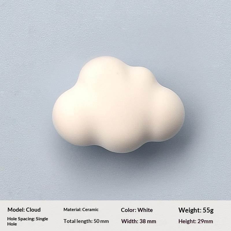 Maniglia per Armadio in Ceramica Carina a Forma di Stella Luna Nuvola Pomello Colorato per Cassetto per Armadio Mobile Decorazione