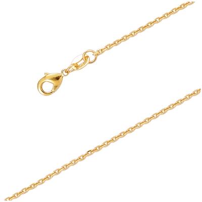 [Q8244] – Goldene „Forçat“-Knöchelkette – 23 cm, 1 mm