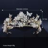Wedding Prom Party Hair Headband Baroque Rhinestone Crown Hair Jewelry Crystal Butterfly Hairband