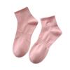 Summer Thin Combed Cotton Socks for Women, Cartoon Embroidery, Sweat-absorbing Boneless Socks for Women, Sports Socks