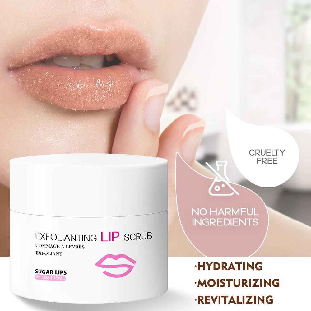 

Cross-Border Sugar Lip Care Set: Exfoliating Lip Mask, Gel, Balm, and Scrub.