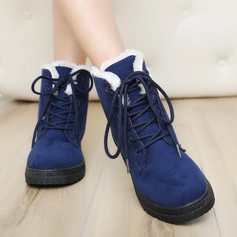 Winter New Women's Snow Boots Warm Cotton Shoes Large Women's Short Boots 35-44