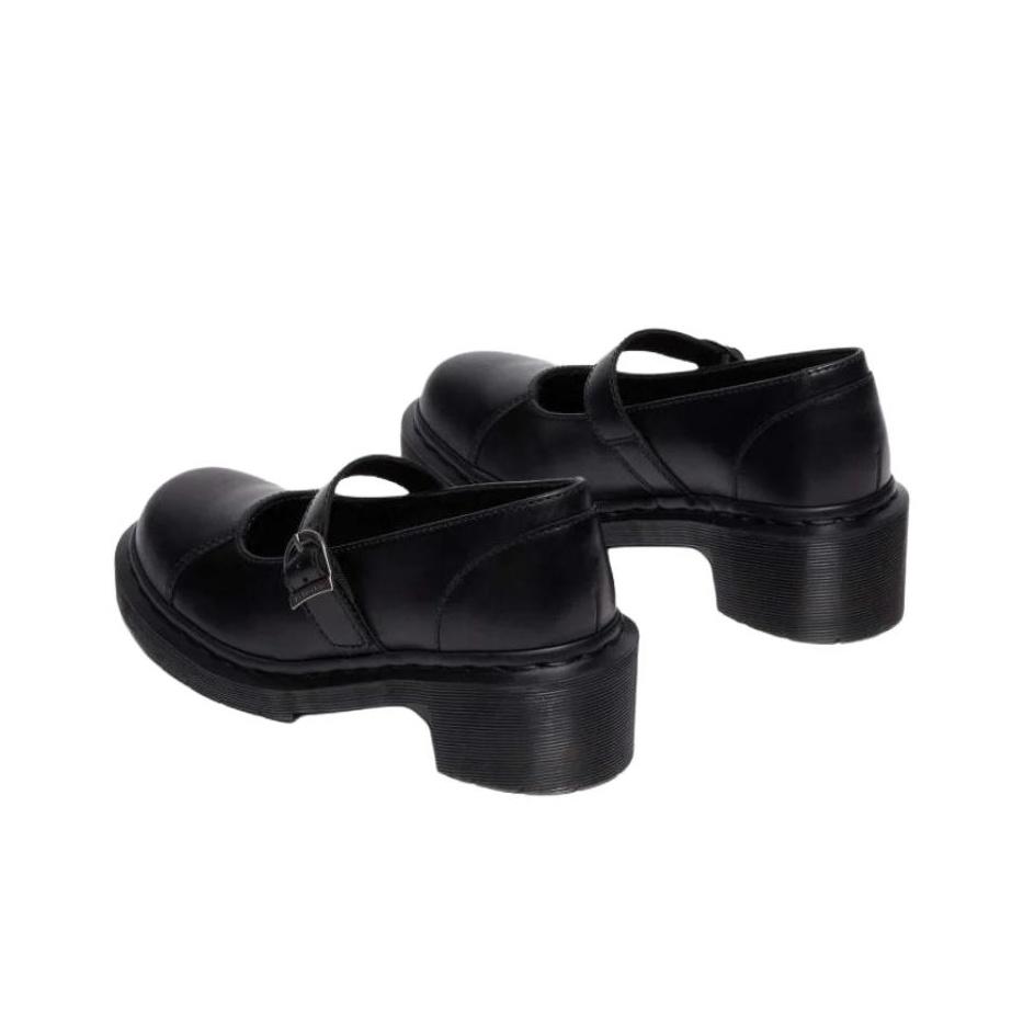 Dr. Martens Alderstone Leather Comfortable Chunky Heel Mary Jane Shoes 6Cm Women Shoes Black 42664001