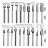 Y5GD 20Piece/set Grinding Burr Drill Bits Shank Grinding Head Burr Set For Grinding