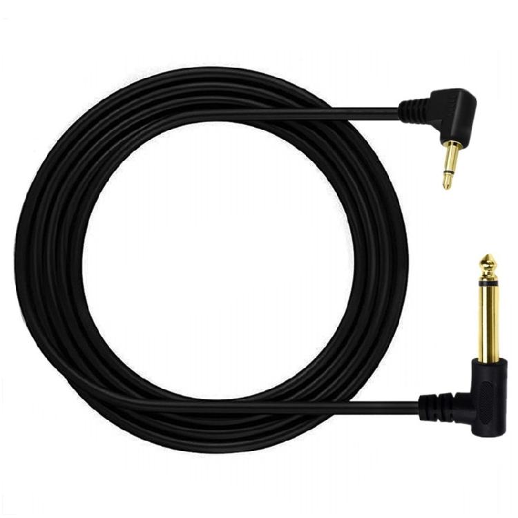 Audio Cable 6.35mm 1/4" Mono 3.5mm 1/8'' TS Mono Jack Plug Aux Adapter 6FT