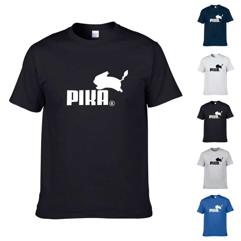 Pika Cartoon Pikachu Funny Anime Logo Men Women Tshirt Multicolor