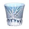Takumibifu Dinner Luxe Kiriko Glass Cup 90xH85mm 240cc Orchid Carved Komon Ink Blue Koga PNO.333705