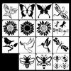 15Pcs Butterfly Painting Templates Reusable PET Drawing Stencils for Wood Sign Scrapbooking Painting Wall Decoration