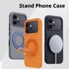 For Honor 600/600 Pro and Honor 500/500 Pro Case Rock Sand Strong Anti-Fingerprint Anti-Oil Magnetic 360° Rotatable Stand Cover