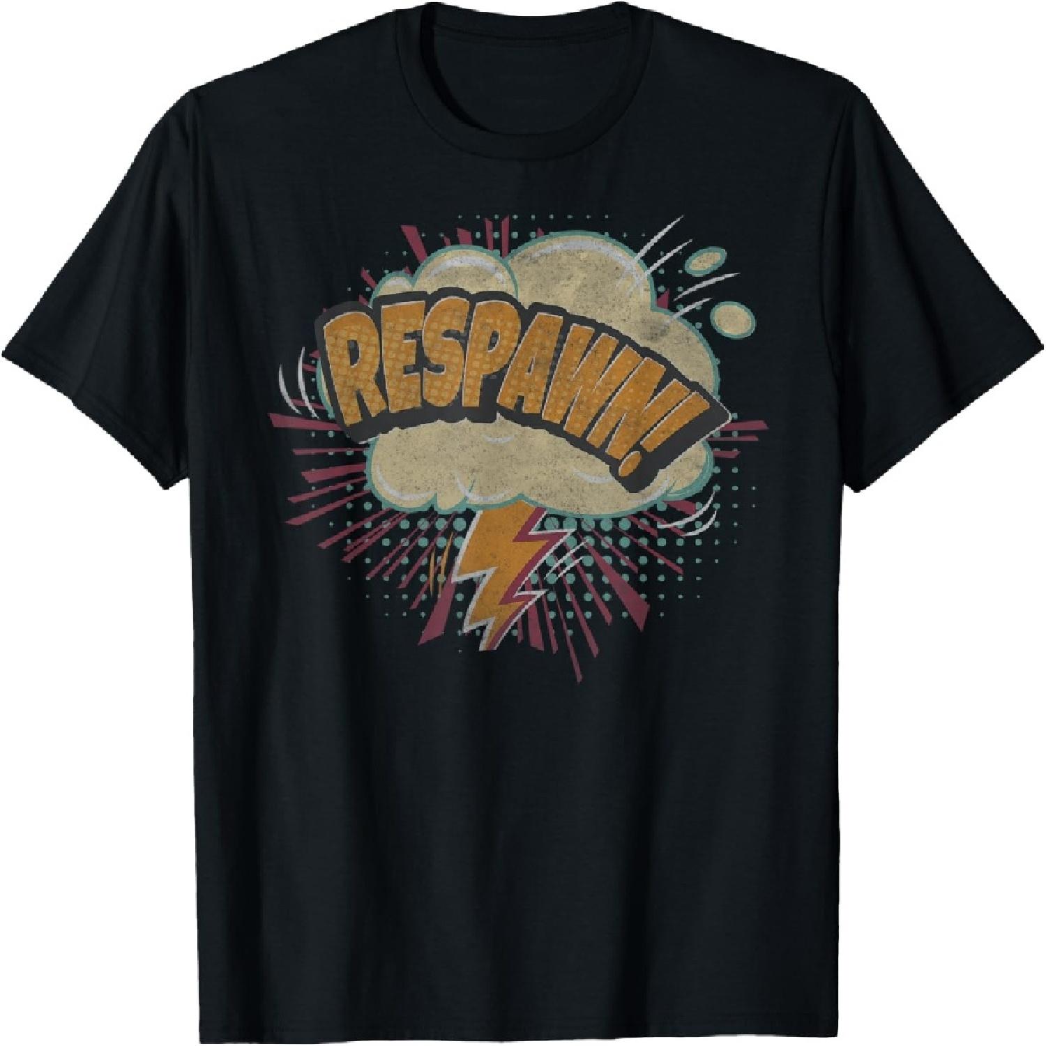 

Vintage Style PC Video Gaming Lover - Respawn Recreate Spawn T-Shirt XXXXXL різнокольоровий