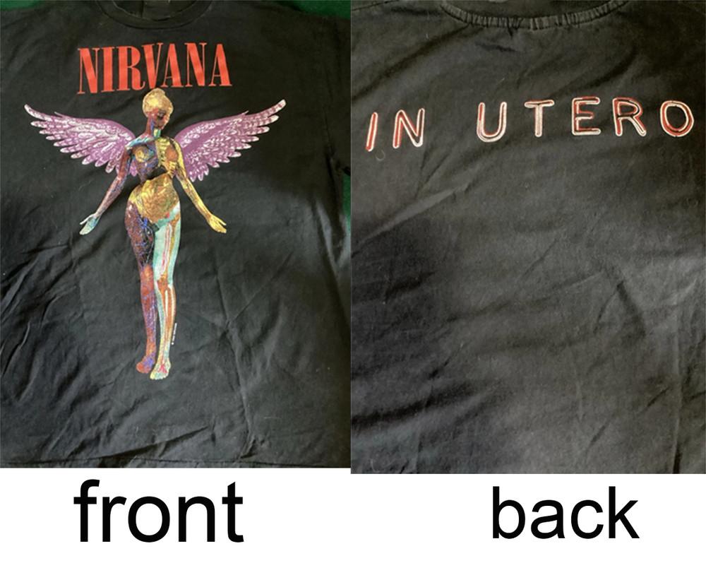 Концертная футболка Nirvana In Utero Черная S-5XL 1993 DO490 Унисекс футболка XXL