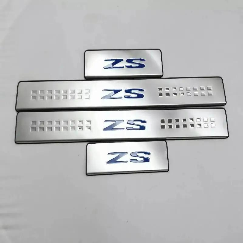 Car Original Threshold Stainless Steel Stickers For MG ZS   Protector Door Sill Scuff Plate Guard Trim Accessories 2024