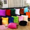 Square Home Decor Waist Throw Pillow Cases Cushion Cover Fur Plush Winter Warm