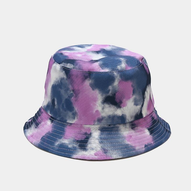 3D Printed Pattern Fisherman Hat Tie Dye Double-sided Basin Hat for Men Women Summer Outdoor Sun Protection Sunshade Hat