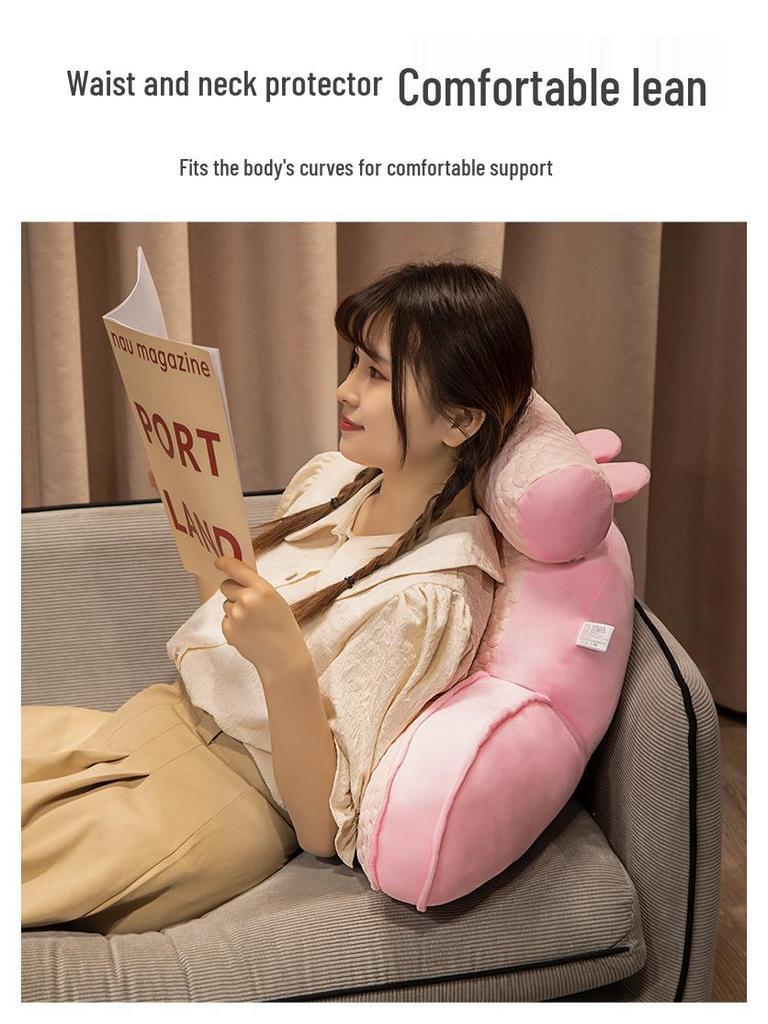 Ice Bean Hamster Figure Eight Backrest Cushion for Home & Office