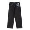 Bestickte Jeans für Herren, Ins High Street, trendige, lockere Hose mit weitem Bein, trendige, lässige, gerade Hose