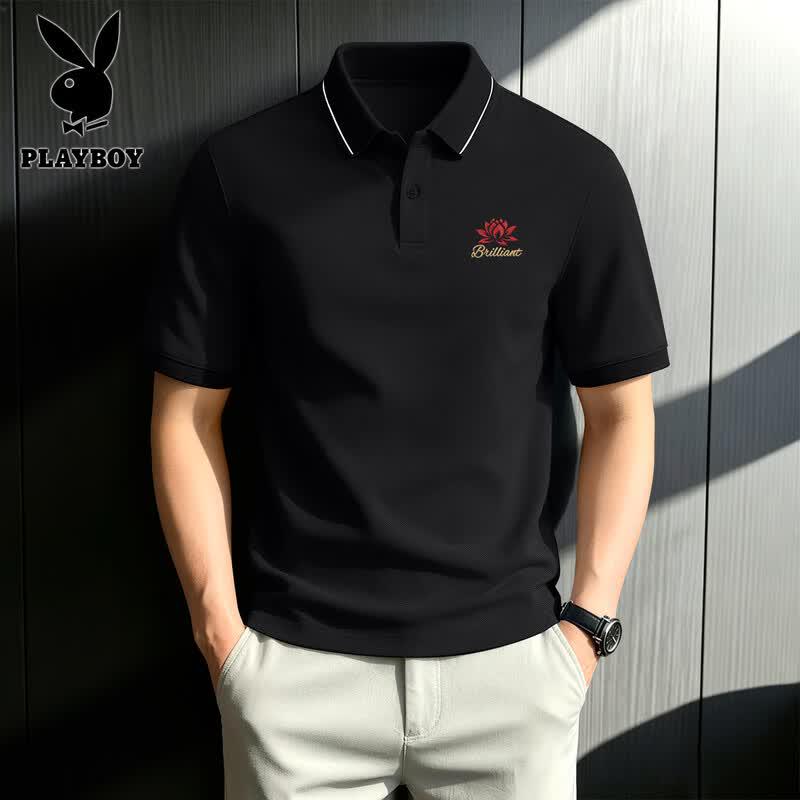 PLAYBOY Men's 2026 Summer Short Sleeve Polo Shirt
