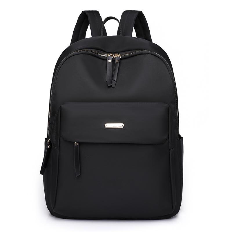 

Сплошной цвет рюкзак из нейона большой емкости для младших школьников и старшеклассников, школьный рюкзак для путешествий и компьютера чёрный