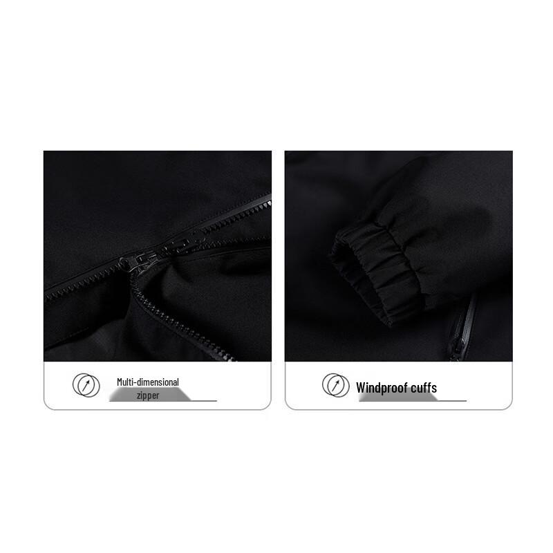 Jeanswest Men's Windproof Hooded Casual Jacket