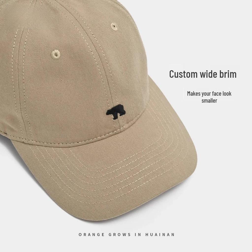 Neue amerikanische Baseballkappe: Entenschnabelkappe mit Eisbär-Design zur Gesichtsverschlankung & zum Sonnenschutz