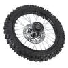 14 Inch Front Wheel Assembly 60 100 14 2.5 14 Tire Inner Tube 15mm Rim Axle with Brake Rotor for 125 140 150 160cc Pit