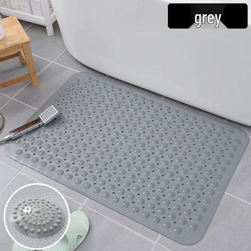 Große Anti-Rutsch-Badezimmer- und Duschmatte mit Saugnäpfen - Wasserdicht & Massage-Fußdesign