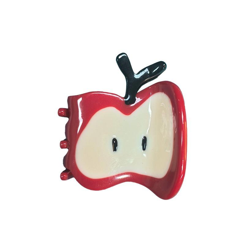 Cute Apple Cider Vinegar Shark Hair Clip for Women - Fun Headwear for Half Updo or Back of Head Styles