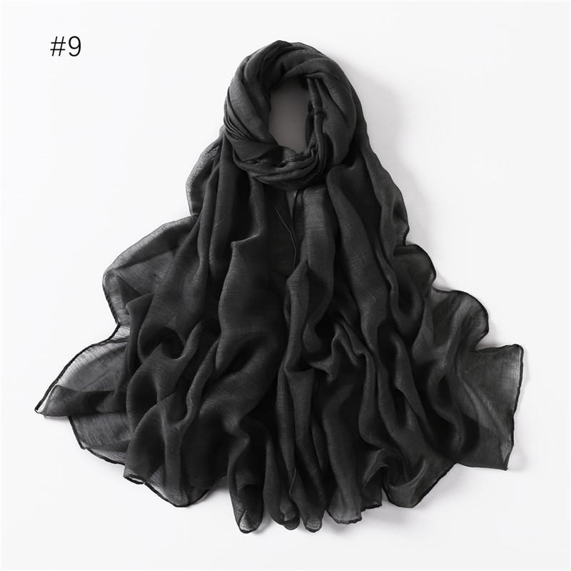 58 Colors Women Candy Color Voile Scarf Plain Solid Pashmina Female Warm Cotton Viscose Scarves Blanket Shawls And Wraps Bufanda