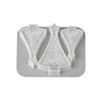 3 Cavity DIY Candle Mold Silicone Soap Mold Gift Making Christmas Tree Mold  Holiday