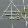 2 Sets Silver Trim Yellow Small Hands Watch Hands for Miyota OS10 OS20 OS60 OS80