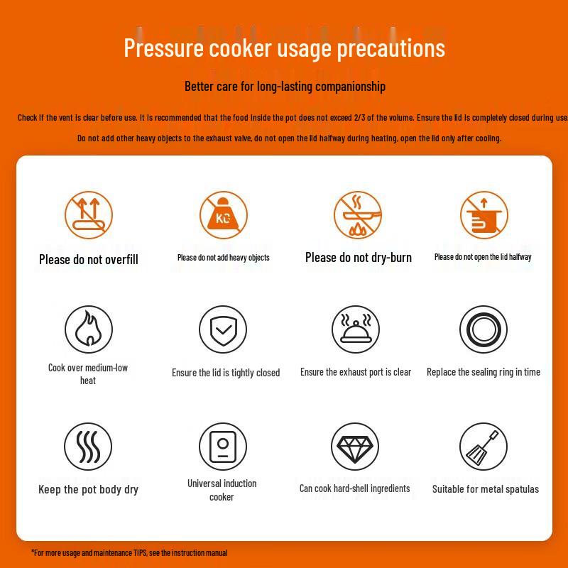 Supor 304 Stainless Steel Multi-Stove Pressure Cooker