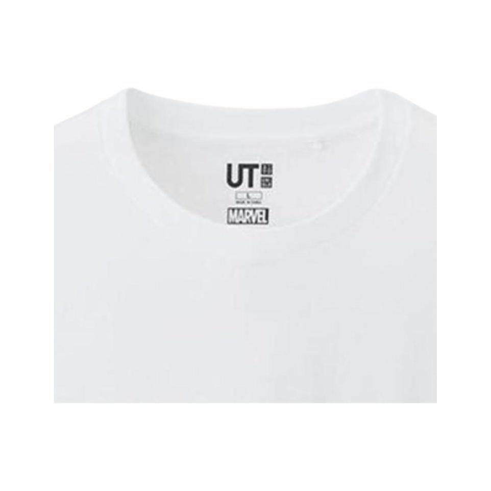 Uniqlo X Jason Polan Letter Print T-Shirt Unisex Tops White 418307-00