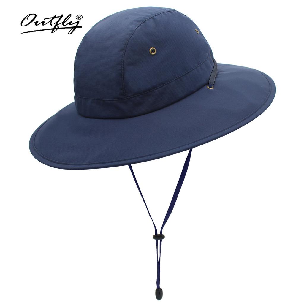 Summer sunshade bucket hat men's sunscreen UV protection big eaves hat outdoor water splashing rain hat