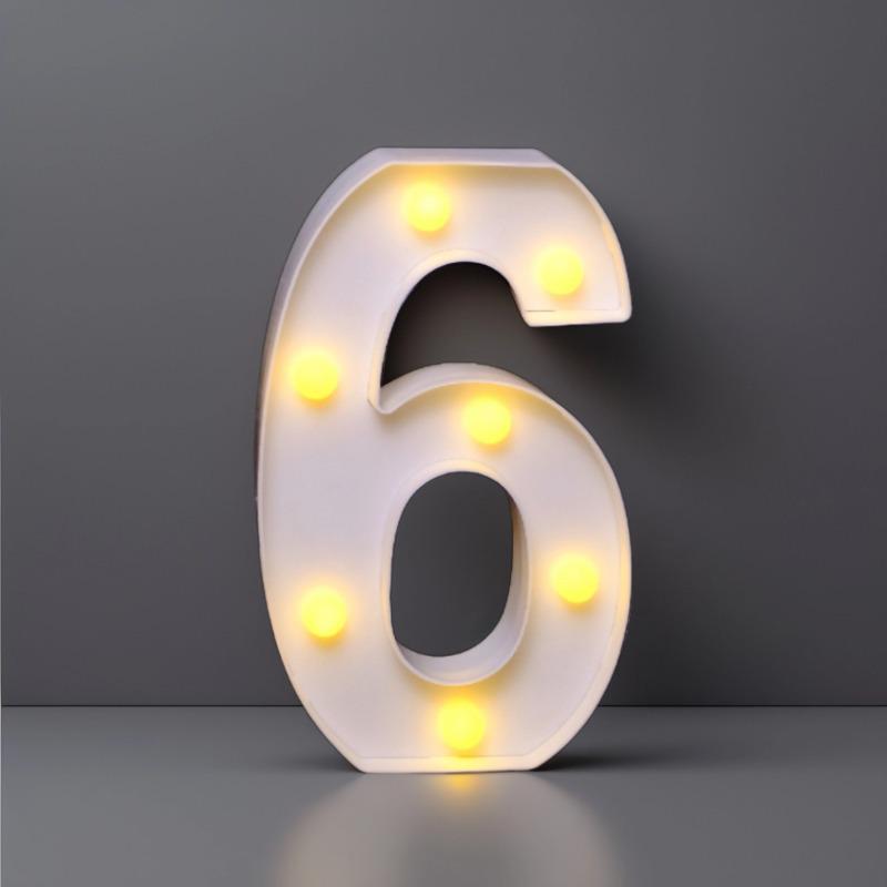 22cm LED Letter & Number Lights for Events - Perfect for Birthdays & Proposals.