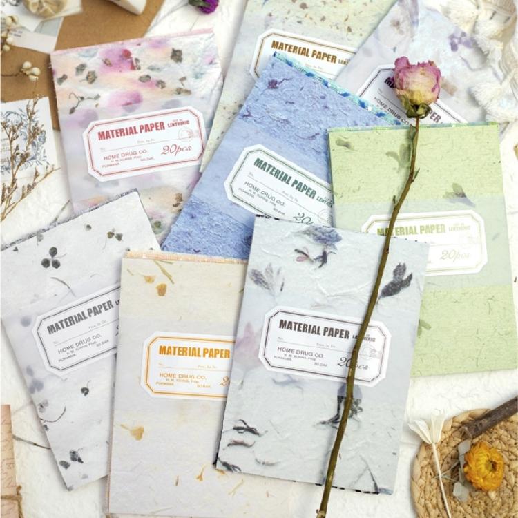 20 Sheets Aesthetic Decorative Paper Scrapbooking Embellishment Paper for Journal Photo Album Picture Frames