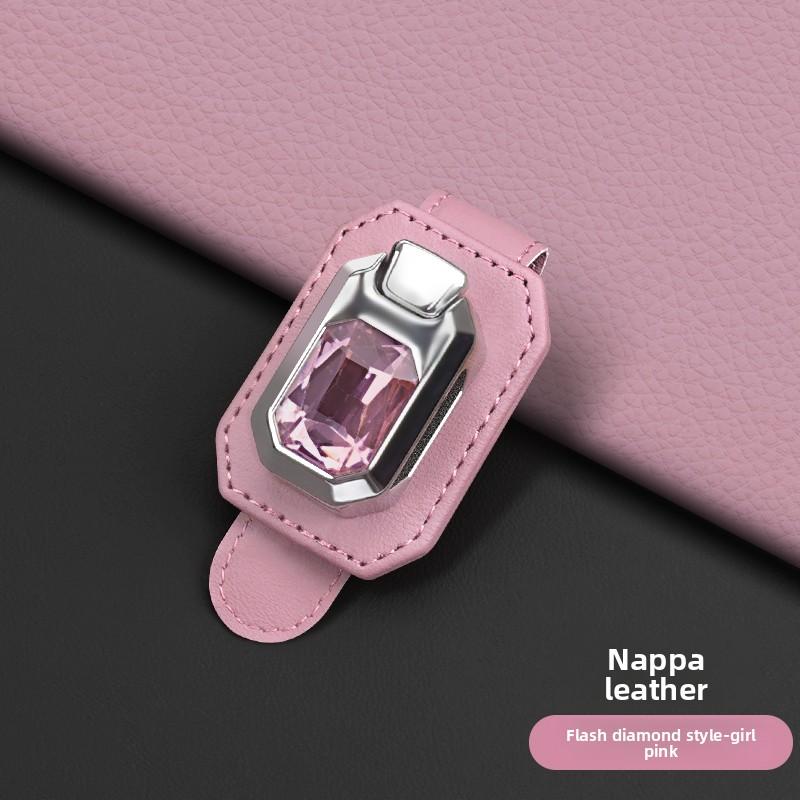 

New Leather Car Auto Sun Visor Glasses Box Sunglasses Clip Card Ticket Holder Fastener Pen Case Eyeglasses Clips Car Accessories
