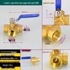 Copper Three-Way T/L-Type Ball Valve, 4-6 Points, 1" Internal Thread, One-In-Two-Out, for Water or Natural Gas.