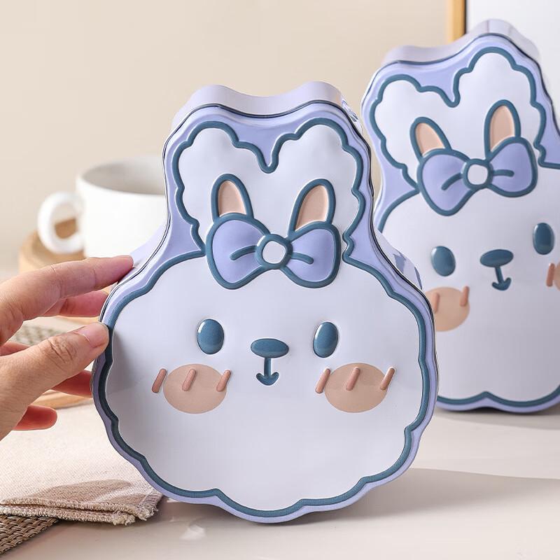 Meidi Cute Rabbit Iron Storage Tins (Set of 2)