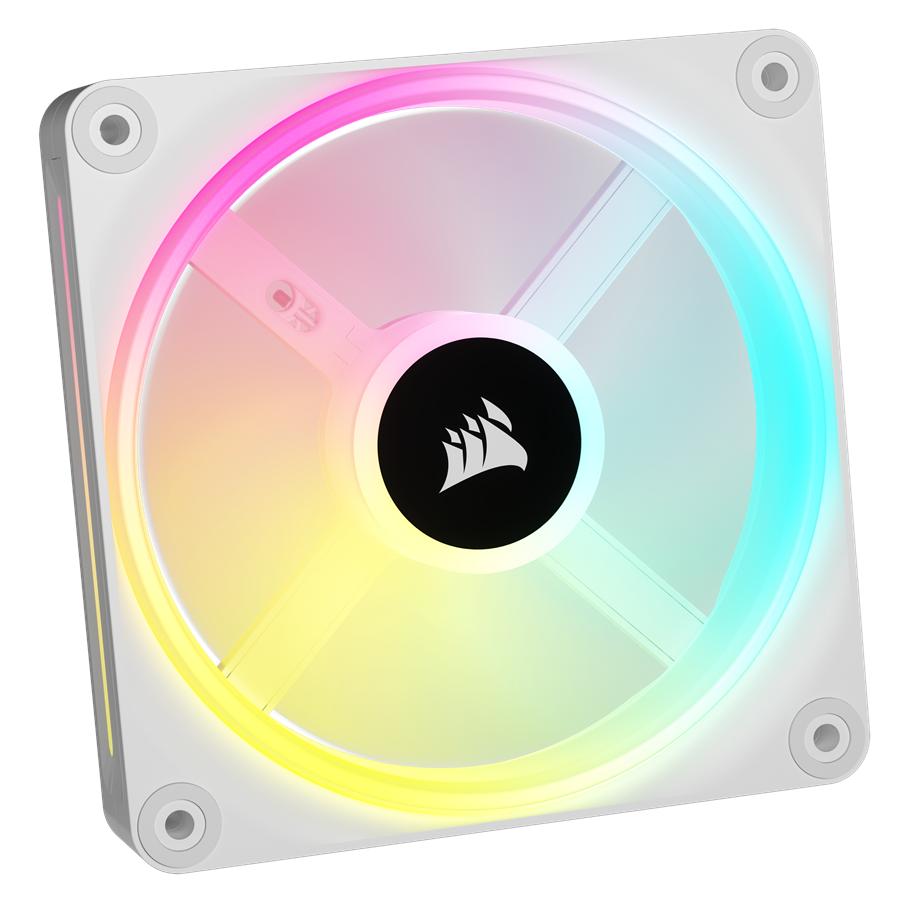 Ventilator CR iCUE LINK QX120 RGB WHITE "CO-9051005-WW" (timbru verde 2.00 lei)